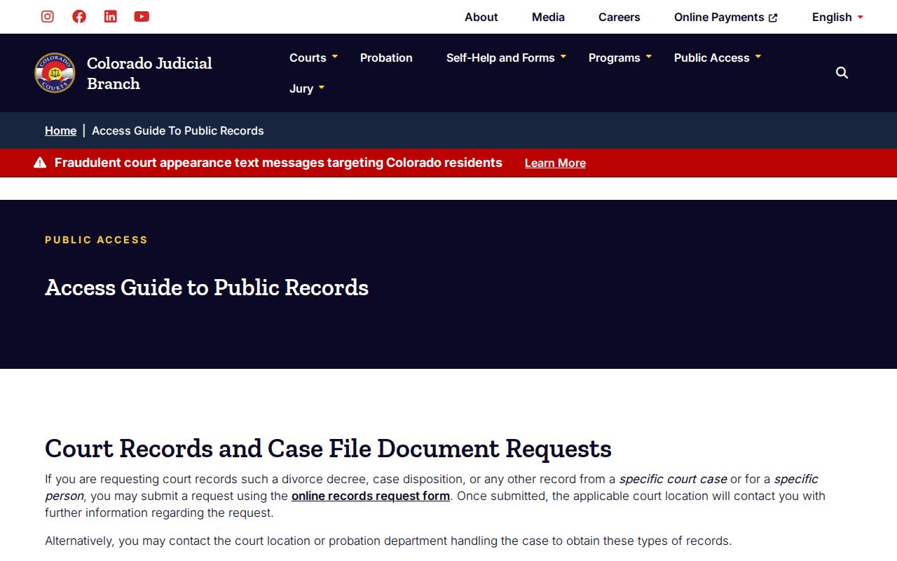 Gilpin County warrant records public access guide